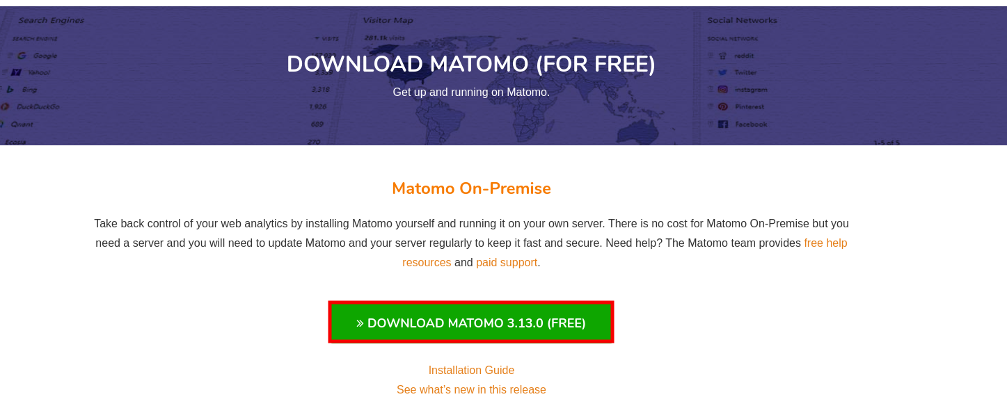 Install Matomo