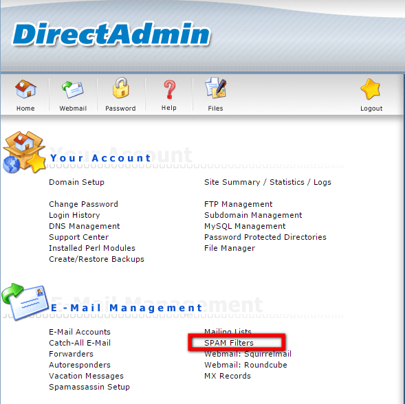 SPAM-Filters-in-DirectAdmin