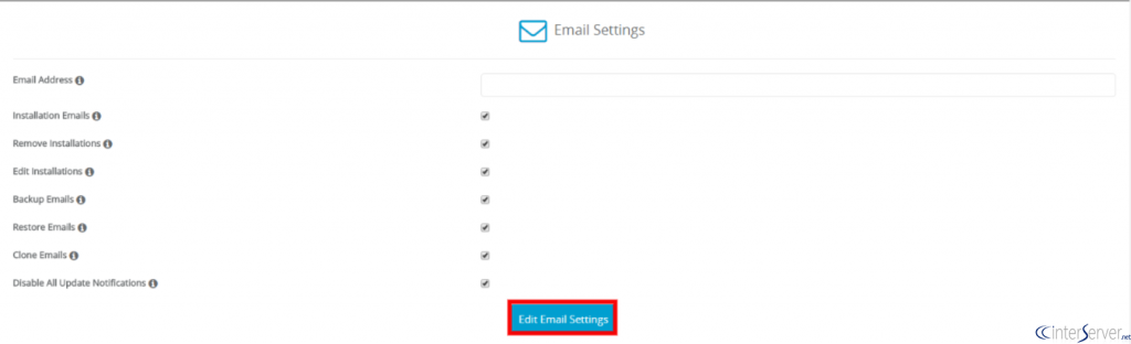 Disable Email Notifications