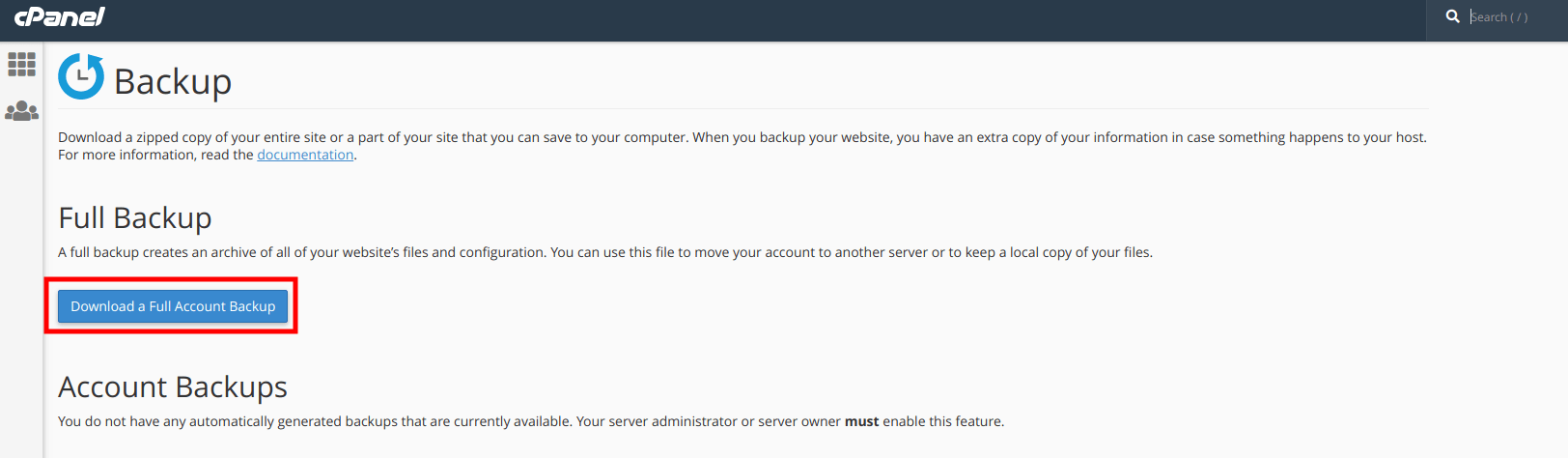 cpanel to webmin