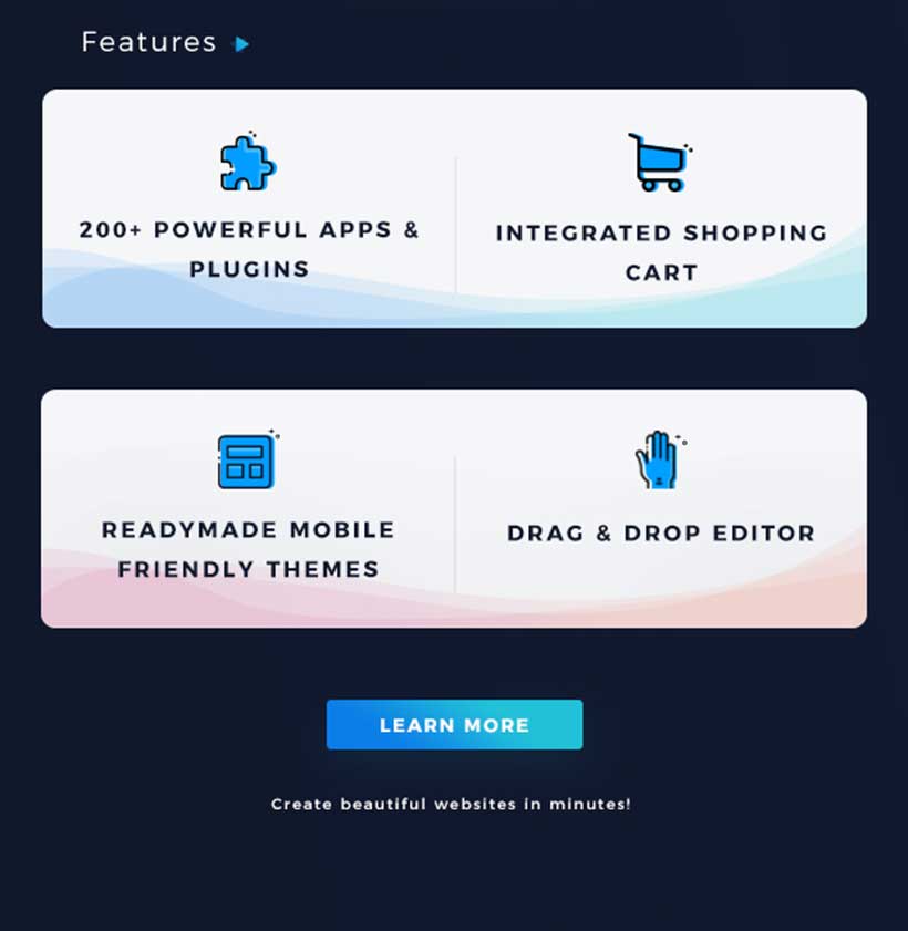 Weebly Features