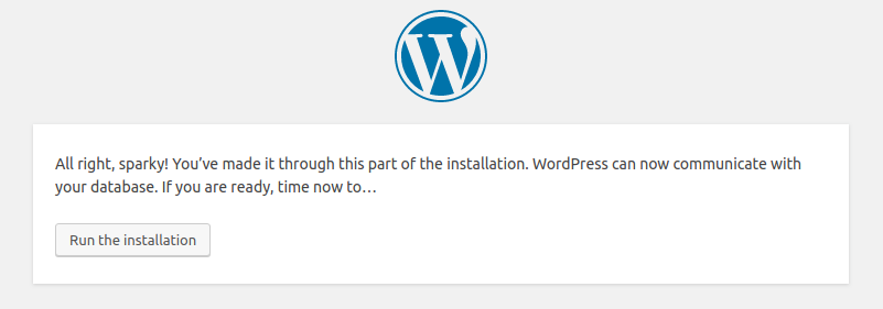WordPress installation - Part 3
