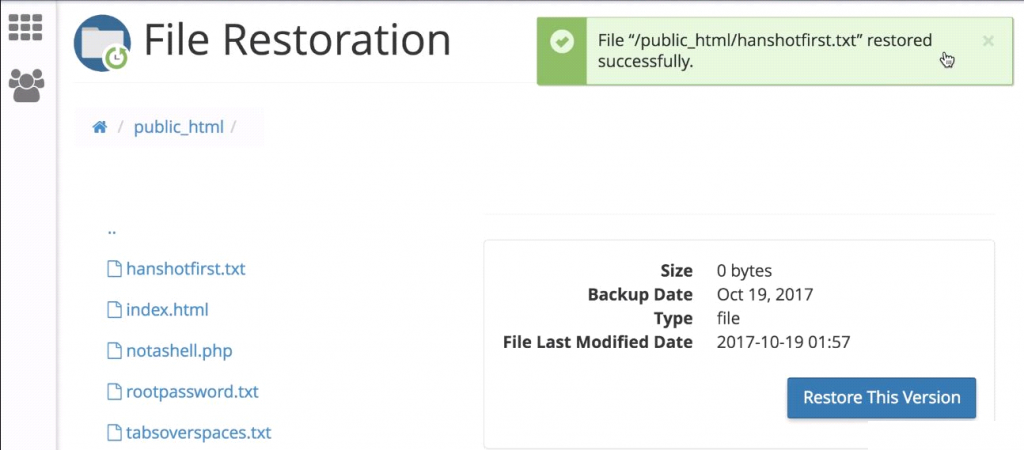 File Restoration